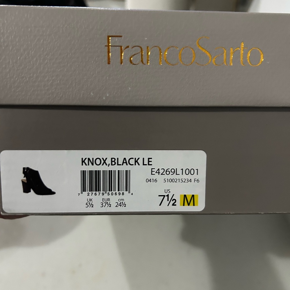 Franco Sarto Black Heeled Boots